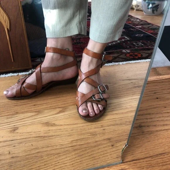 Madewell Shoes Madewell Womens Ankle Strap Sandals Brown